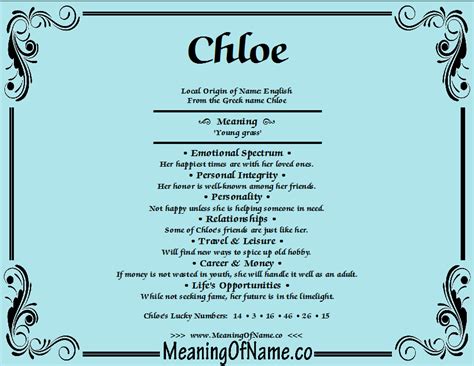 meaning chloe|is chloe a good name.